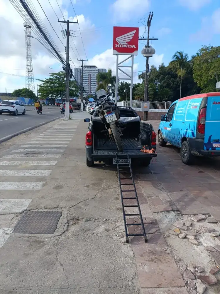 Guincho de Moto na Rampa